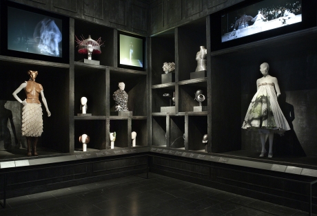 Romantic Gothic and Cabinet of Curiosities: "Romantic Gothic" highlights McQueen's historicism, particularly his engagement with the Victorian Gothic, and dichotomies such as life and death. Courtesy of The Metropolitan Museum of Art.