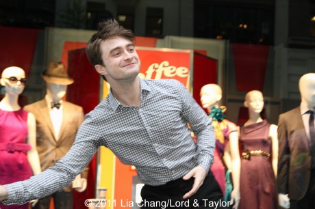 How To Succeed in Business Without Really Trying’ star Daniel Radcliffe at the unveiling of the Lord & Taylor Flagship Store Fifth Avenue windows filled with fashions inspired by their hit Broadway revival, on Thursday, June 23, 2011 in New York. Photo by Lia Chang/Lord & Taylor