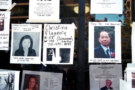 Wall of the missing after 9-11 Photo by Lia Chang