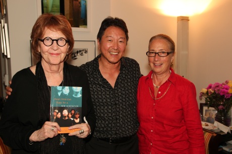 Carol Connolly, the poet Laureate of St. Paul, Rick Shiomi and Cathie Hartnett of My Talk Radio in St. Paul. Photo by Lia Chang