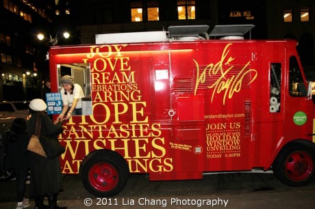 The Lord & Taylor Sweetery Truck giving out free treats! Photo by Lia Chang