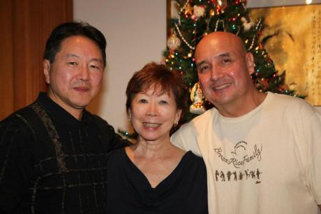 Rick Shiomi, Julie Azuma and Tamio Spiegel Photo by Lia Chang