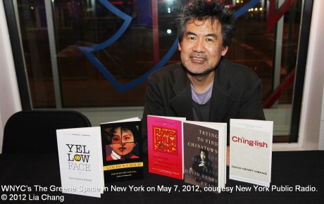 David Henry Hwang at WNYC’s The Greene Space in New York on May 7, 2012, courtesy New York Public Radio. © 2012 Lia Chang  