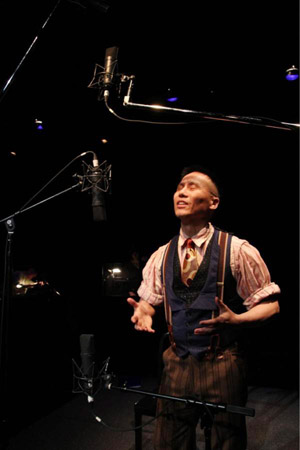 BD Wong, star of Herringbone, in rehearsal at Dixon Place in New York on May 20, 2012. Photo by Lia Chang