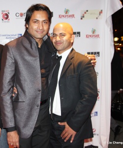 Samrat Chakrabarti and Ashes filmmaker and star Ajay Naidu at the MIAAC screening of Ashes at the SVA Theater in New York on November 12, 2010. Naidu was named Best Actor for Ashes at the Festival Photo by Lia Chang