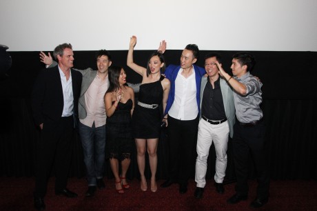 Supercapitalist celebrates at Village East Cinema on August 10, 2012. Photo by Lia Chang