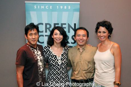 Michael Kang, Illeana Douglas, Nick Sakai and Kimberly-Rose Wolter. photo by Lia Chang