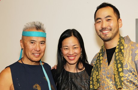 Kenny Endo, Lia Chang and Kaoru Watanabe. Photo by George Hirose
