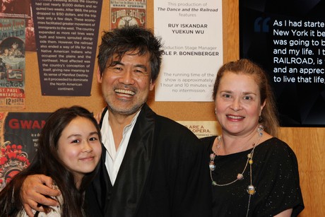 Eva Hwang, David Henry Hwang and Kathryn Layng. Photo by Lia Chang