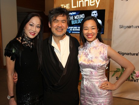 Lucia Hwong-Gordon, David   Henry Hwang and Lia Chang. Photo by Vic Huey