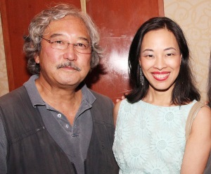 National Geographic photographer Michael Yamashita and Lia Chang at the opening reception of the AAJA convention at The New York Hilton on August 21, 2013. Photo by Stan Honda