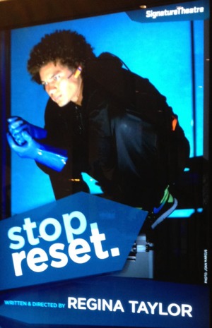 Ismael Cruz Cordova in stop. reset, written and directed by Regina Taylor. Photo by Joan Marcus