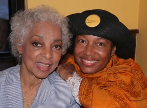 Miss Ruby Dee, actress and playwright and Elizabeth Van Dyke, producing artistic director and co-founder of Going to the River © Lia Chang
