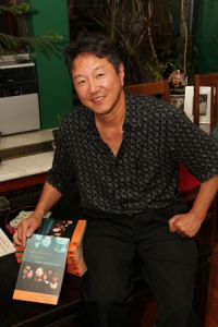 Rick Shiomi at a book party in New York for Asian American Plays for a New Generation on July 29, 2011. Photo by Lia Chang