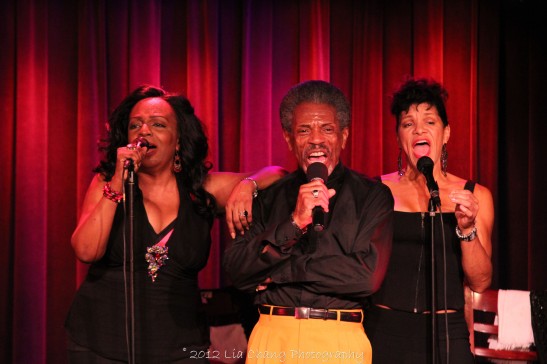 Freida Williams, André De Shields and Marléne Danielle in concert at The Laurie Beechman on October 5, 2012. Photo by Lia Chang