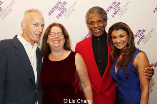 Larry Yando (Shere Khan), Mary Zimmerman (Director/Playwright), André De Shields (Akela/King Louie) and Anjali Bhimani (Mother Wolf). Photo by Lia Chang