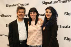 Kung Fu playwright David Henry Hwang, director Leigh Silverman and choreographer Sonya Tayeh. Photo by Lia Chang