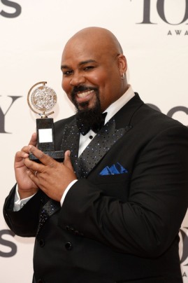 James Monroe Iglehart, winner of the Tony Award for the Best Performance by an Actor in a Featured Role in a Musical for "Aladdin" poses in the press room during the 68th Annual Tony Awards on June 8, 2014 in New York City. (Photo by Andrew H. Walker/Getty Images for Tony Awards Productions)