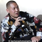 Eddie Huang during the talkback at the #FreshOffTheBoat Viewing Party at The Circle NYC on February 4, 2015. Photo by Lia Chang