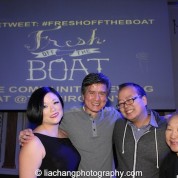 Erin Quill, Phil Nee, Jeff Yang and Lori Tan Chinn at the #FreshOffTheBoat Viewing Party at The Circle NYC on February 4, 2015. Photo by Lia Chang