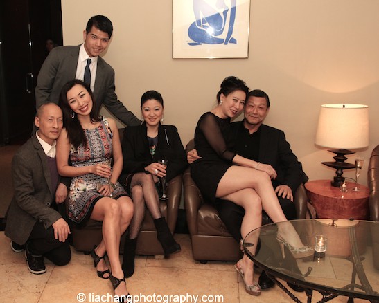 The elegant World of Extreme Happiness cast members Telly Leung, Francis Jue, Jo Mei, Jennifer Lim, Sue Jin Song and James Saito. Photo by Lia Chang