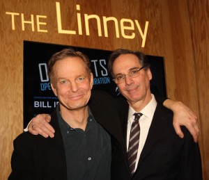 Bill Irwin and David Shiner at the opening night party of OLD HATS at The Pershing Square Signature Center in New York on March 4, 2013. Photo by Lia Chang