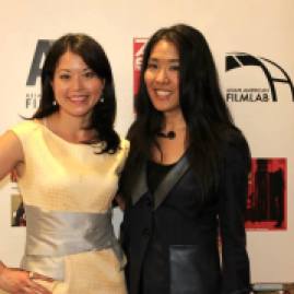 Asian American Film Lab president Jennifer Betit Yen and director Bertha Bay-Sa Pan at the 72 Hour Shootout Launch party at The Korea Society in New York on June 4, 2015. Photo by Lia Chang