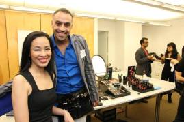 Lia Chang and Blue Michael of Blue Michael Cosmetics at the 72 Hour Shootout Launch party at The Korea Society in New York on June 4, 2015. Photo by Lia Chang