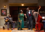 Arnetia Walker as Ma Rainey with James A. Williams (Cutler), Brian D. Coats (Toledo), and Harvy Blanks (Slow Drag) in August Wilson’s Ma Rainey’s Black Bottom at Two River Theater. Photo by T. Charles Erickson